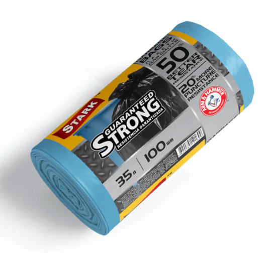 Пакети для сміття 35х100 STARK міцні сині